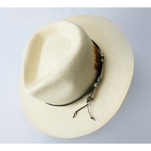 genuine shantung strait snake skin hat S
